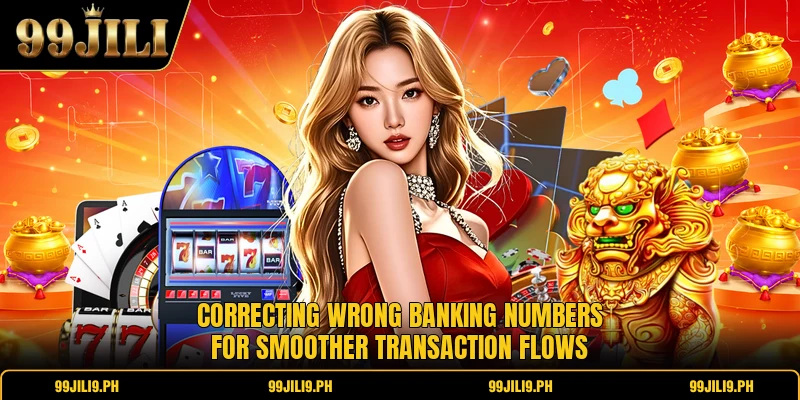 Correcting wrong banking numbers for smoother transaction flows