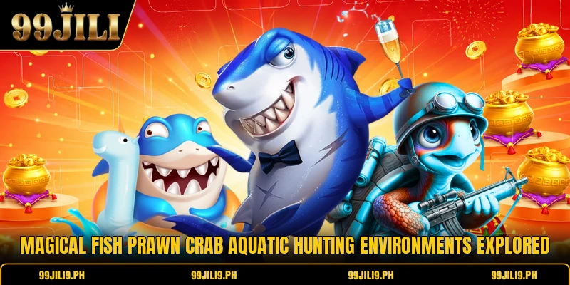 Magical fish prawn crab aquatic hunting environments explored